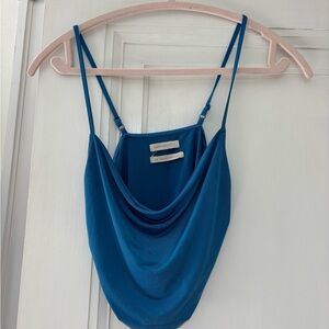 Urban Outfitters Blue Draped Cami Top